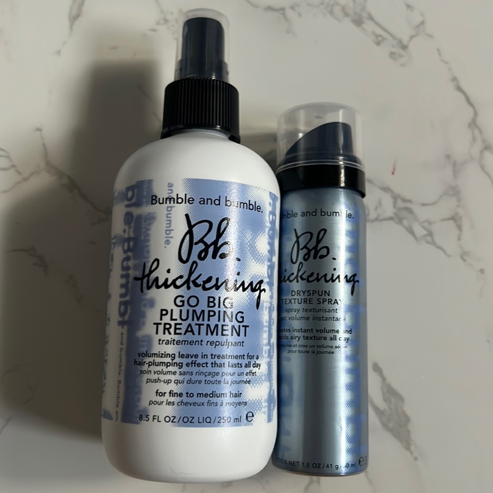 Bumble and bumble thickening go big treatment and texture spray